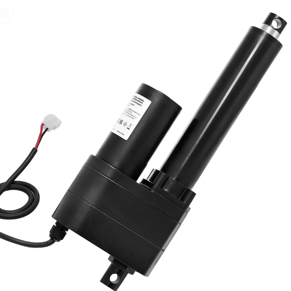VEVOR 12V Linear Actuator, 6 Inch Ultra Heavy-Duty 2023lbs/9000N Linear Motion Actuator, IP65 Waterproof 0.2"/s with Mounting Brackets for Industrial Machinery Vessels, Heavy Lifting Systems