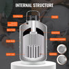 VEVOR Liquid Nitrogen Tank, 3 L Aluminum Alloy Liquid Nitrogen Container, LN2 Tank Dewar with 6 Canisters and Carry Bag with Straps, Cryogenic Tank for Beauty Industry, Semen Preservation, Scientific