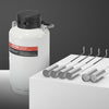 VEVOR Liquid Nitrogen Tank, 3 L Aluminum Alloy Liquid Nitrogen Container, LN2 Tank Dewar with 6 Canisters and Carry Bag with Straps, Cryogenic Tank for Beauty Industry, Semen Preservation, Scientific