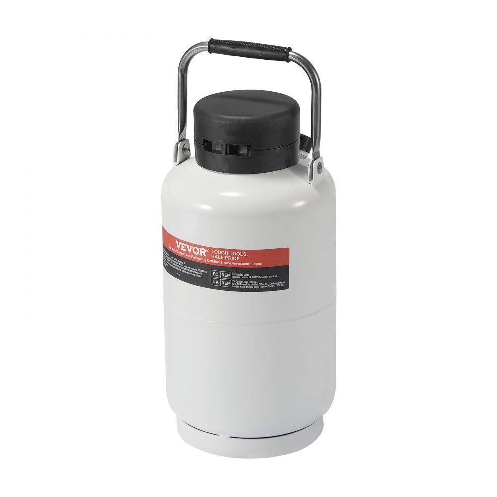 VEVOR Liquid Nitrogen Tank, 3 L Aluminum Alloy Liquid Nitrogen Container, LN2 Tank Dewar with 6 Canisters and Carry Bag with Straps, Cryogenic Tank for Beauty Industry, Semen Preservation, Scientific