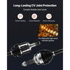 VEVOR CV Axle Shaft Assembly, 2 Pieces Front Left & Right (Driver and Passenger Side), Automotive Replacement CV Joint Axles Pair Compatible with 2004-2010 Toyota Sienna, Alloy Steel & Carbon Steel