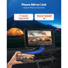 VEVOR Wireless Car Stereo, 7-Inch HD Portable Radio Touch Screen Compatible with Apple CarPlay & Android Auto, CarPlay Screen with Backup Camera, Voice Control, Mirror Link, Bluetooth, GPS Navigation