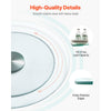 VEVOR 20 in Glass Lazy Susan Turntable, 360° Rotation Round Clear Tabletop Rotating Tray, Tempered Glass Dining Table Centerpiece, Smooth and Silent Spin, for Family Gatherings, Banquets & Weddings