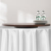 VEVOR 24 in Wood Lazy Susan Turntable, 360° Rotation Round Clear Tabletop Rotating Tray, Acacia Wood Dining Table Centerpiece, Smooth and Silent Spin, for Family Gatherings, Banquets and Weddings