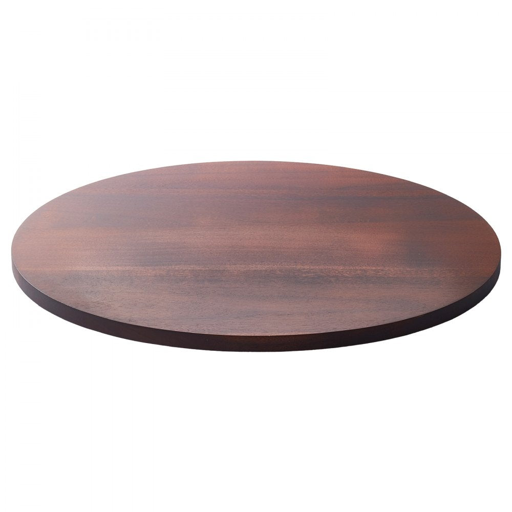 VEVOR 24 in Wood Lazy Susan Turntable, 360° Rotation Round Clear Tabletop Rotating Tray, Acacia Wood Dining Table Centerpiece, Smooth and Silent Spin, for Family Gatherings, Banquets and Weddings