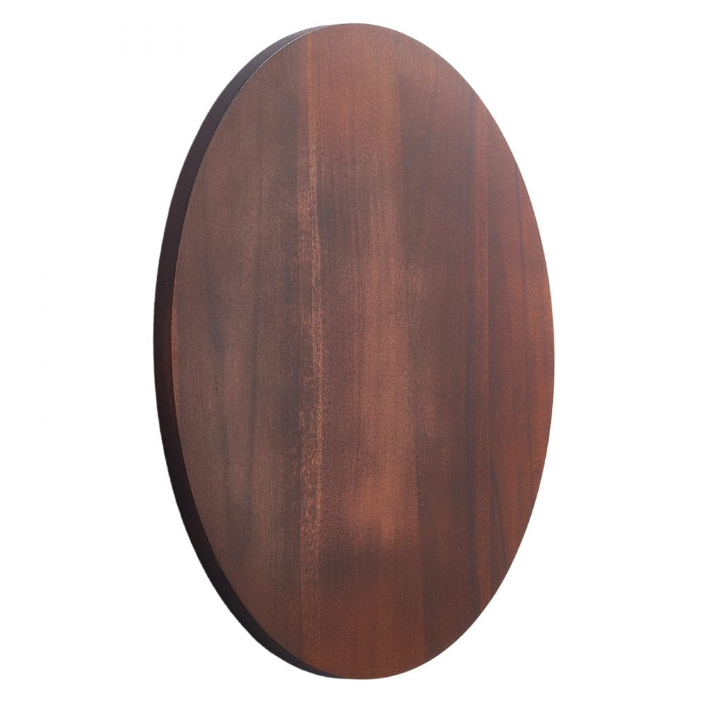 VEVOR 24 in Wood Lazy Susan Turntable, 360° Rotation Round Clear Tabletop Rotating Tray, Acacia Wood Dining Table Centerpiece, Smooth and Silent Spin, for Family Gatherings, Banquets and Weddings