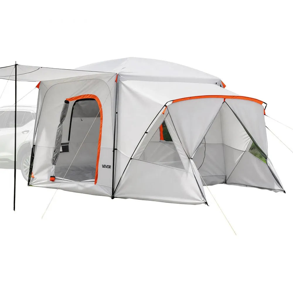VEVOR SUV Camping Tent for 5-9 Person, 13 x 10 FT 3-Season SUV Tailgate Tent with Ventilated Windows, PU2000mm Waterproof Dual-Use Car Rear Hatch Tents for Outdoor Hiking Travels