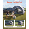 VEVOR SUV Tent for Camping, 8FT L x 8FT W, Waterproof PU2000mm Spacious Double Layer Design for 5-8 Person, SUV Camping Tent with Mesh Windows, Includes Rainfly & Storage Bag, for Outdoor Activities