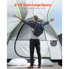 VEVOR SUV Tent for Camping, 8FT L x 8FT W, Waterproof PU2000mm Spacious Double Layer Design for 5-8 Person, SUV Camping Tent with Mesh Windows, Includes Rainfly & Storage Bag, for Outdoor Activities