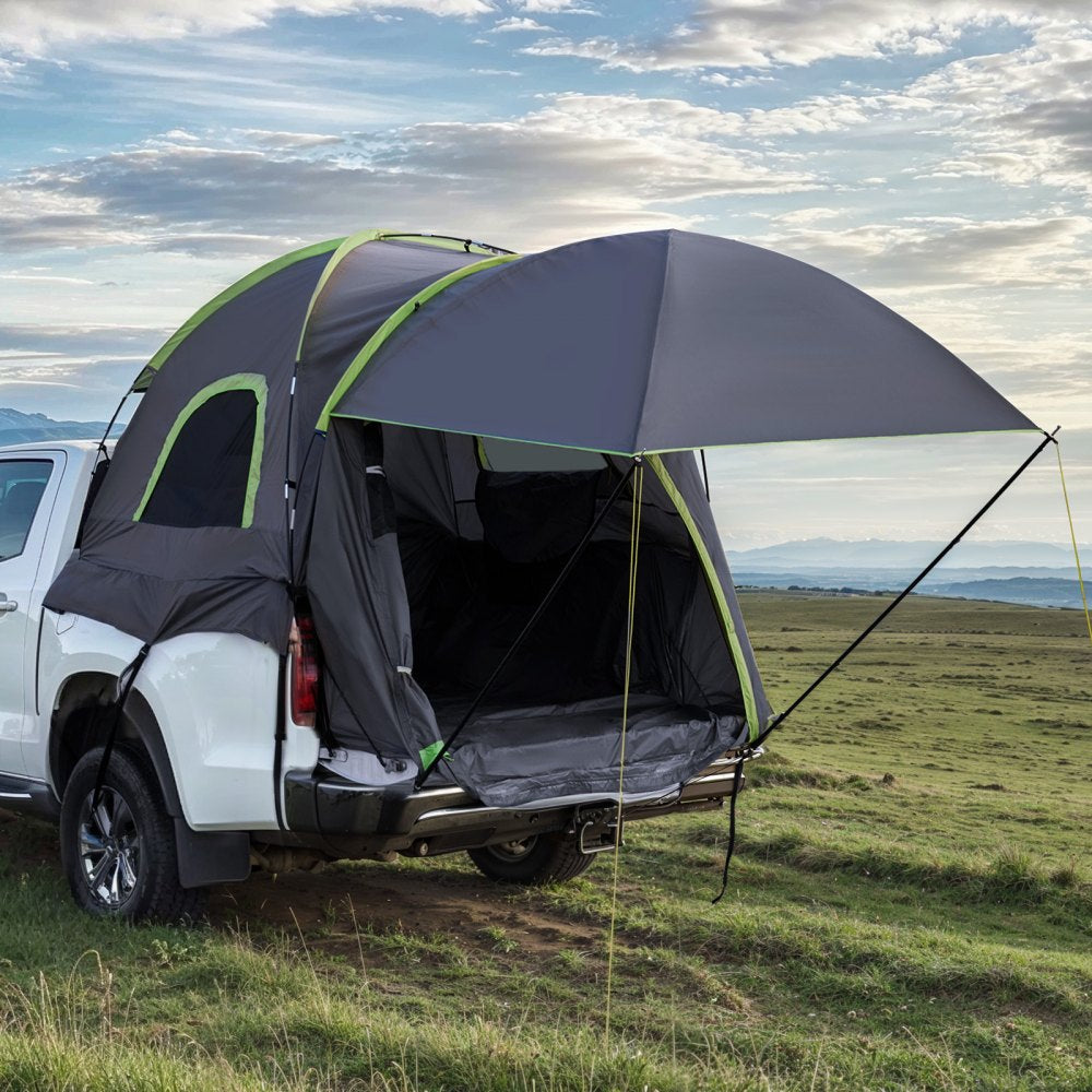 VEVOR Pickup Truck Tent, Fits 5.0-5.2 ft Truck Tents for Camping, Waterproof PU2000 mm 2-3 Person Sleeping Truck Bed Tent, Sturdy Truck Bed Camper Shell with Expandable Awning, Rainfly, Storage Bag
