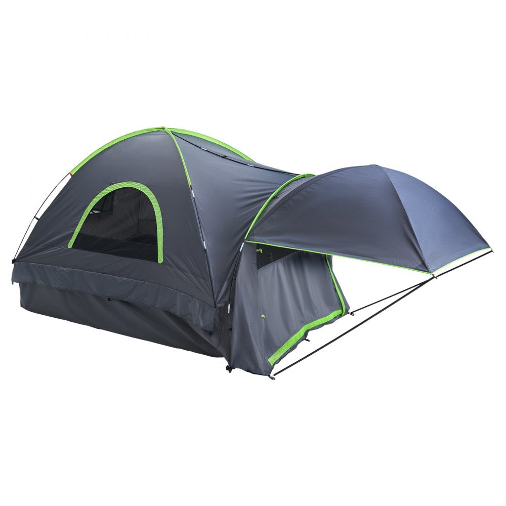 VEVOR Pickup Truck Tent, Fits 5.0-5.2 ft Truck Tents for Camping, Waterproof PU2000 mm 2-3 Person Sleeping Truck Bed Tent, Sturdy Truck Bed Camper Shell with Expandable Awning, Rainfly, Storage Bag