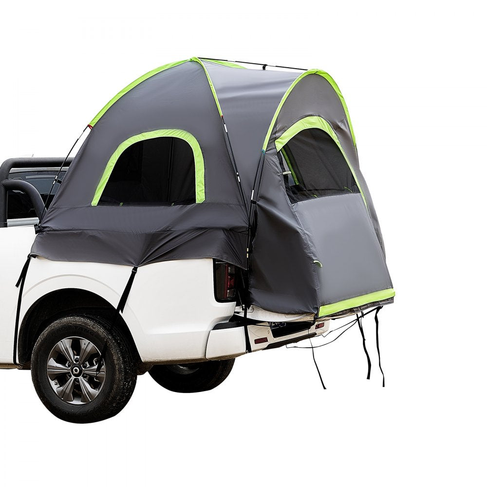 VEVOR Pickup Truck Tent, Fit 5.5-6.0 ft Truck Tents for Camping, Waterproof PU2000mm 2-3 Person Sleeping Truck Bed Tent with Double Layer Design Windows, Sturdy Truck Bed Camper Shell with Storage Bag