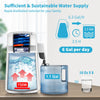 VEVOR 1.1Gal Water Distiller, 0.3Gal/H, 750W Distilled Water Maker Machine 0-99H Timing Set Temp Display, 304 Stainless Steel Countertop Distiller Plastic Carafe Cleaning Powder 3 Carbon Packs, White