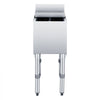 VEVOR Commercial Ice Bin, 29.6 Qt Max Capacity, 12 x 19 x 33 Inch Stainless Steel Ice Chest with Sliding Lid and Bottle Holders, Cooler Cart Cocktail Unit for Bar Restaurant Pub, NSF Certified