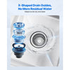 VEVOR Commercial Ice Bin, 49.4 Qt Max Capacity, 18 x 18 x 33 Inch Stainless Steel Ice Chest with Sliding Lid and Bottle Holders, Cooler Cart Cocktail Unit for Bar Restaurant Pub, NSF Certified