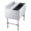 VEVOR Commercial Ice Bin, 82.9 Qt Max Capacity, 30 x 19 x 33 Inch Stainless Steel Ice Chest with Sliding Lid and Bottle Holders, Cooler Cart Cocktail Unit for Bar Restaurant Pub, NSF Certified