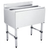 VEVOR Commercial Ice Bin, 82.9 Qt Max Capacity, 30 x 19 x 33 Inch Stainless Steel Ice Chest with Sliding Lid and Bottle Holders, Cooler Cart Cocktail Unit for Bar Restaurant Pub, NSF Certified