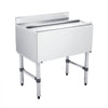 VEVOR Commercial Ice Bin, 82.9 Qt Max Capacity, 30 x 19 x 33 Inch Stainless Steel Ice Chest with Sliding Lid and Bottle Holders, Cooler Cart Cocktail Unit for Bar Restaurant Pub, NSF Certified