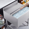VEVOR Commercial Ice Bin, 79.9 Qt Max Capacity, 24 x 24 x 33 Inch Stainless Steel Ice Chest with Sliding Lid, 24H Long-Lasting Insulation, Cooler Cart Cocktail Unit for Bar Restaurant Pub, NSF