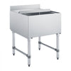 VEVOR Commercial Ice Bin, 79.9 Qt Max Capacity, 24 x 24 x 33 Inch Stainless Steel Ice Chest with Sliding Lid, 24H Long-Lasting Insulation, Cooler Cart Cocktail Unit for Bar Restaurant Pub, NSF