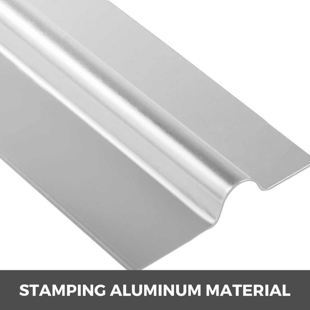 VEVOR PEX Heat Transfer Plates, 50 pcs Box Radiant Heat Transfer Plates, 4 ft Aluminum PEX Heat Transfer Plates, 1/2 inch Heat Transfer Plates Designed for PEX Tubing