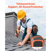 VEVOR Knee Pads for Work, Extended Heavy Duty Construction Knee Pads with 2 Extension Straps, Anti-slip Foam Gel Knee Pads, Men & Women, for Gardening Flooring Roofing and Cleaning, Black and Orange