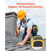 VEVOR Knee Pads for Work, Extended Heavy Duty Construction Knee Pads with 2 Extension Straps, Anti-slip Foam Gel Knee Pads, Men & Women, for Gardening Flooring Roofing and Cleaning, Yellow and Black