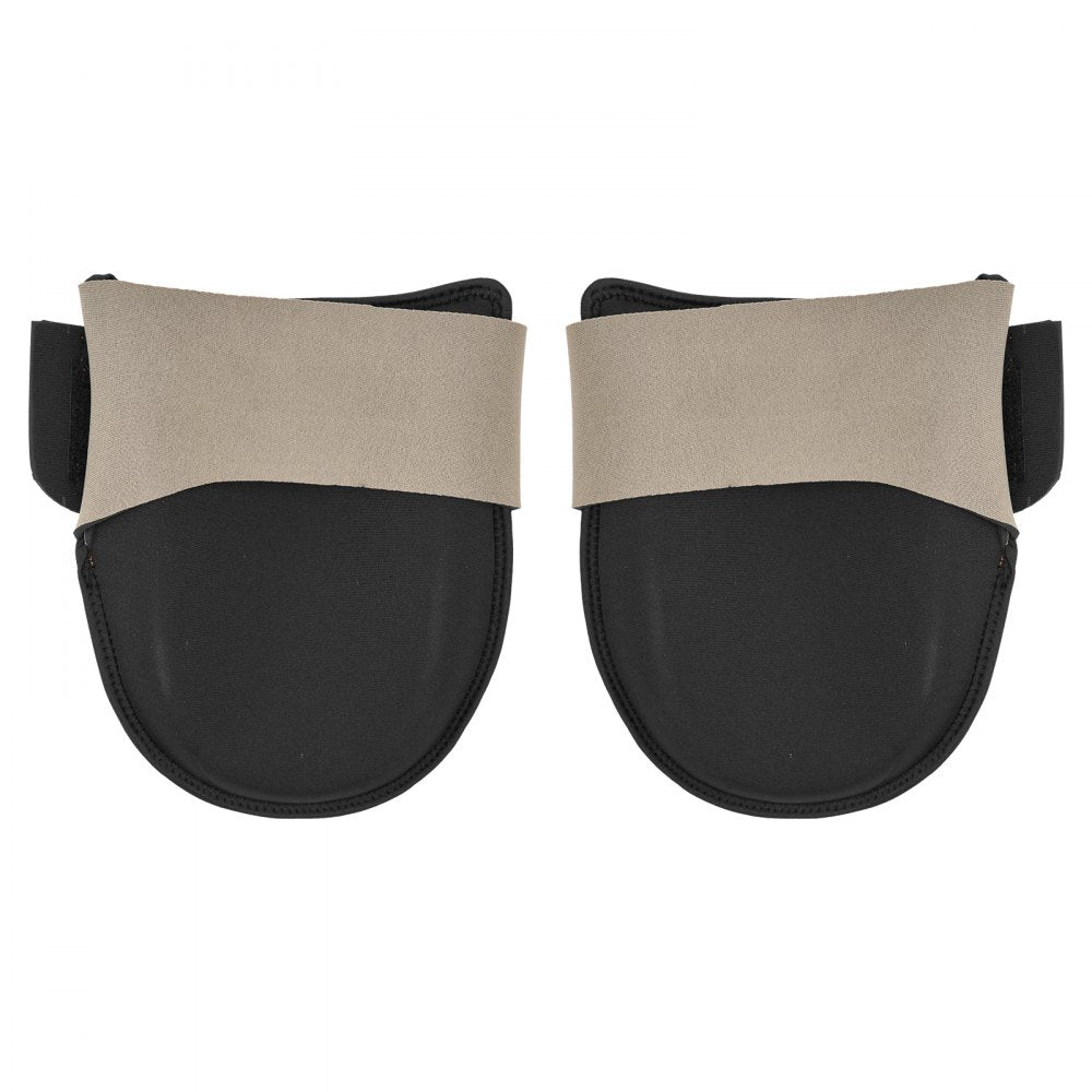 VEVOR Knee Pads for Work, Durable Leather Construction Pads, Machine Washable Work Knee Pads, Easy to Wear and Take off, Extra Thick Knee Support for Gardening Flooring and Cleaning, Black and Brown