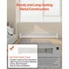 VEVOR Baseboard Heater Covers, Basic Series 5 ft Standard Electric Heating Unit Front Cover for Home Improvement, Heavy-duty Steel, Easy Installation for Bedroom Replacing Old Cover, White