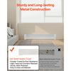 VEVOR Baseboard Heater Covers, Basic Series 4 ft Standard Electric Heating Unit Front Cover for Home Improvement, Heavy-duty Steel, Easy Installation for Bedroom Replacing Old Cover, White