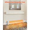 VEVOR Baseboard Heater Covers, Basic Series 4 ft Standard Electric Heating Unit Front Cover for Home Improvement, Heavy-duty Steel, Easy Installation for Bedroom Replacing Old Cover, White
