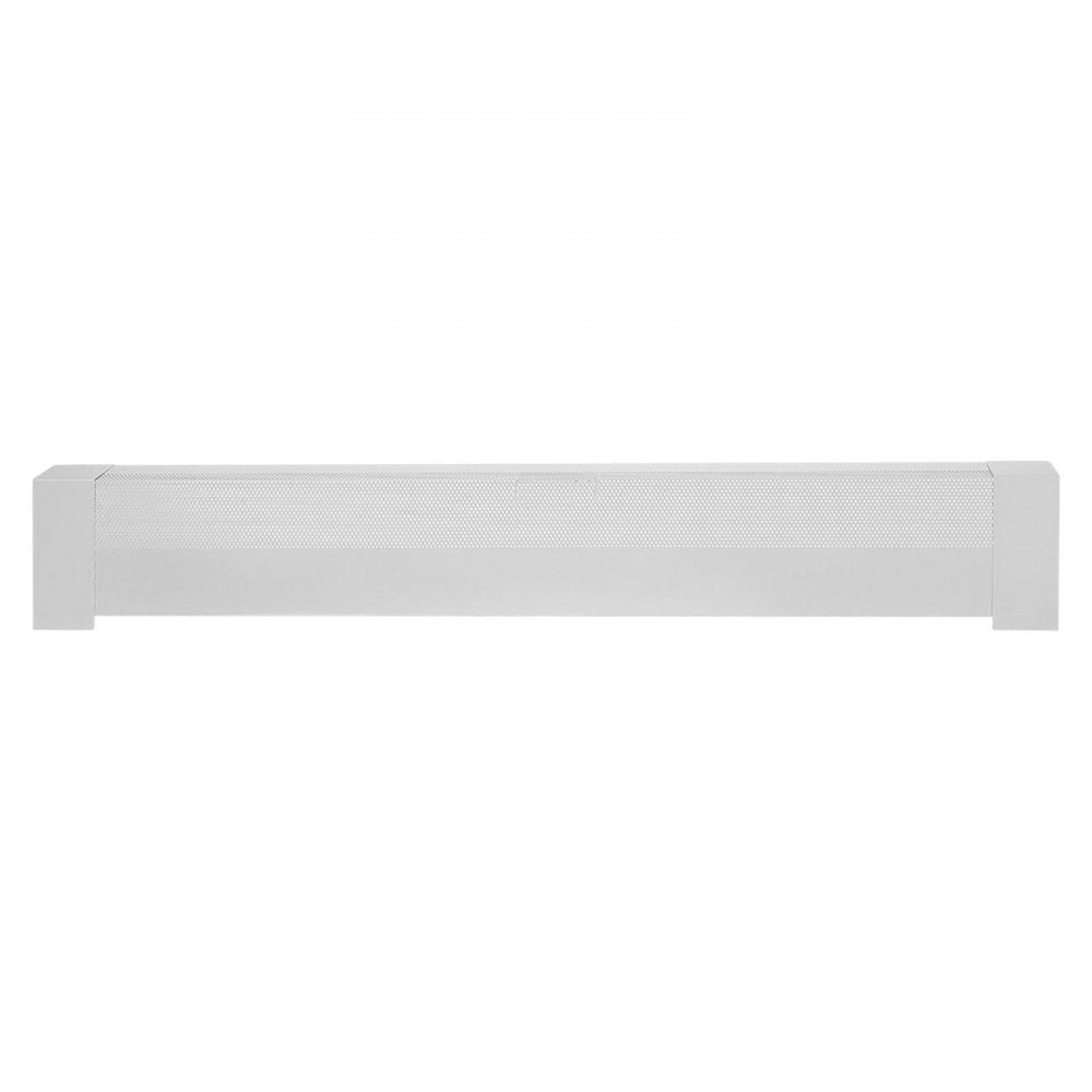 VEVOR Baseboard Heater Covers, Basic Series 4 ft Standard Electric Heating Unit Front Cover for Home Improvement, Heavy-duty Steel, Easy Installation for Bedroom Replacing Old Cover, White