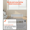 VEVOR Baseboard Heater Covers, Basic Series 3 ft Standard Electric Heating Unit Front Cover for Home Improvement, Heavy-duty Steel, Easy Installation for Bedroom Replacing Old Cover, White