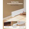 VEVOR Baseboard Heater Covers, Basic Series 3 ft Standard Electric Heating Unit Front Cover for Home Improvement, Heavy-duty Steel, Easy Installation for Bedroom Replacing Old Cover, White