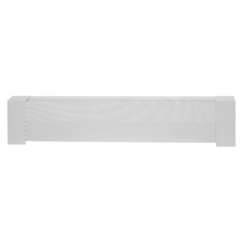 VEVOR Baseboard Heater Covers, Basic Series 3 ft Standard Electric Heating Unit Front Cover for Home Improvement, Heavy-duty Steel, Easy Installation for Bedroom Replacing Old Cover, White