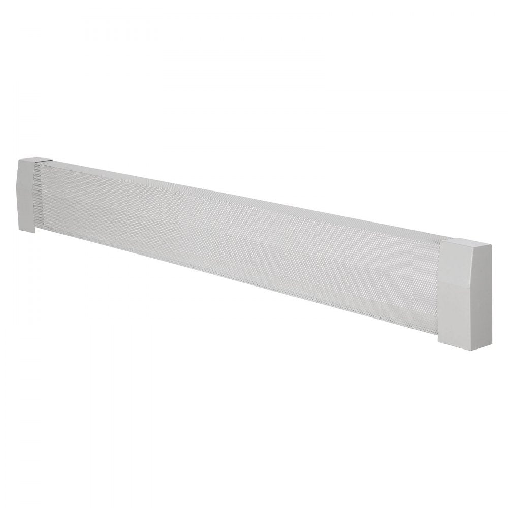 VEVOR Baseboard Heater Covers, Premium Series 5 ft Standard Electric Heating Unit Front Cover for Home Improvement, Heavy-duty Steel, Easy Installation for Bedroom Replacing Old Cover, White