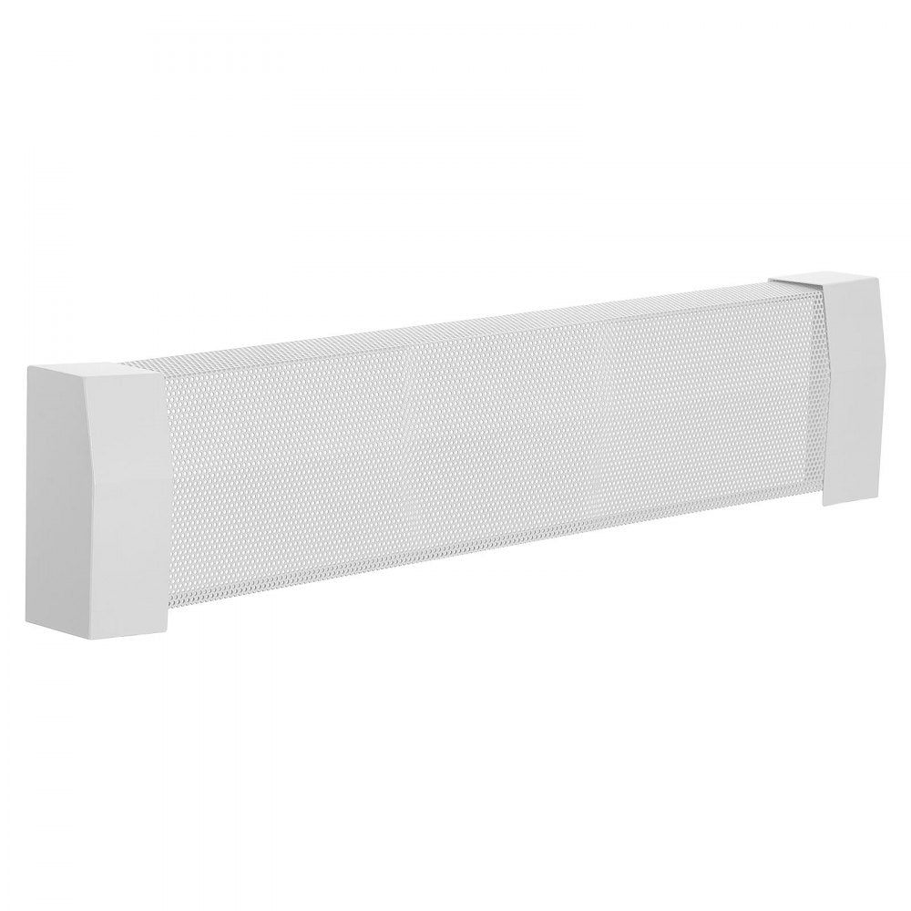 VEVOR Baseboard Heater Covers, Premium Series 3 ft Standard Electric Heating Unit Front Cover for Home Improvement, Heavy-duty Steel, Easy Installation for Bedroom Replacing Old Cover, White