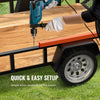 VEVOR TrailTailgate er Lift Assist, Max 180 lbs Load Capacity, Compatible with Open Utility Trailer Tailgate and Ramp, with 10 to 24 Inches Heights Side Rail and 4 to 6 Feet Height Tail Gate or Ramp