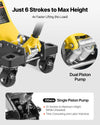 VEVOR floor jack dual piston pump quick lift feature image