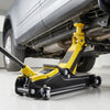 VEVOR Low Profile Floor Jack, 2.5 Ton (5512 lbs) Capacity, Steel Racing Floor Jack with Single Piston Quick Lift Pump & SUV Adapters, Hydraulic Trolley Car Lift for Sedans, Lifting Range 3.3"-13.8"