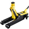 VEVOR Low Profile Floor Jack, 2.5 Ton (5512 lbs) Capacity, Steel Racing Floor Jack with Single Piston Quick Lift Pump & SUV Adapters, Hydraulic Trolley Car Lift for Sedans, Lifting Range 3.3"-13.8"
