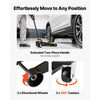 VEVOR Low Profile Floor Jack, 3 Ton (6614 lbs) Capacity, Steel Racing Floor Jack with Single Piston Quick Lift Pump & Foot Pedal, Hydraulic Trolley Car Lift for SUVs, Pickups, Lifting Range 5.1"-19.7"