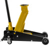 VEVOR Low Profile Floor Jack, 3 Ton (6614 lbs) Capacity, Steel Racing Floor Jack with Single Piston Quick Lift Pump & Foot Pedal, Hydraulic Trolley Car Lift for SUVs, Pickups, Lifting Range 5.1"-19.7"
