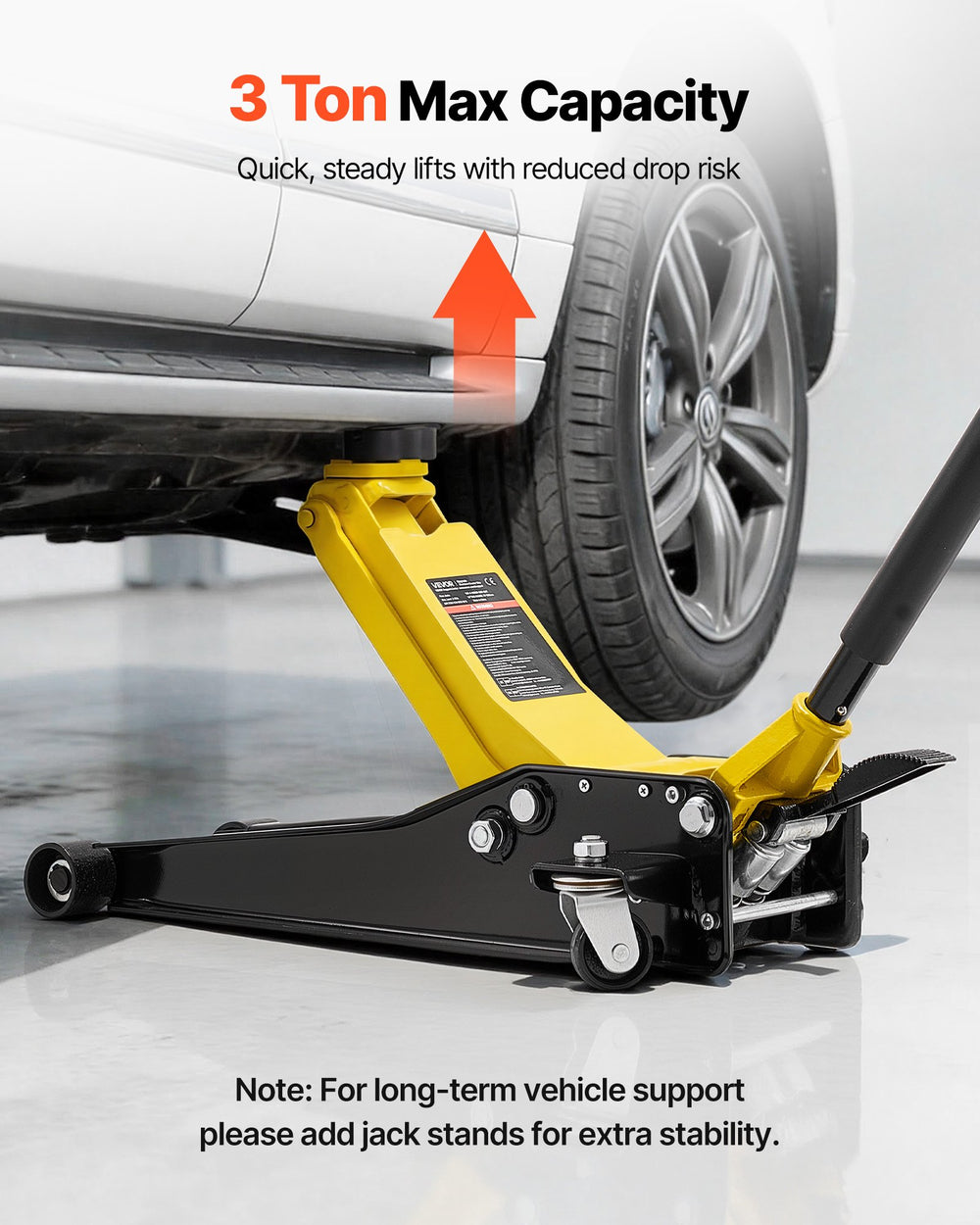 VEVOR Low Profile Floor Jack 3 Ton - image 4