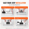 VEVOR Drywall Skimming Kit, Handle + Fixator Smoothing Knife Accessory, Professional Skim Coat Tools For Drywall, Wipe/Drywall Knife, for Gyprock / WallBoard / Plasterboard (No Blade)