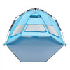 VEVOR Beach Tent Sun Shelter for 4 Person, Pop Up Beach Tent UPF 50+ Protection, Portable Sun Shade Canopy with Carrying Bag and Sand Pockets, Easy Setup Umbrella for Camping Fishing Outdoor Picnic