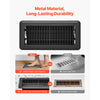 VEVOR 4 x 10 Inch Floor Registers, 12-Pack Vent Grilles, HAVC Heavy-Duty Walkable Iron Floor Vents, Easily Adjustable Rust-Proof Air Vents Deflector with Metal Damper, Ideal for Home & Office, Black