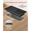 VEVOR 4 x 10 Inch Floor Registers, 12-Pack Vent Grilles, HAVC Heavy-Duty Walkable Iron Floor Vents, Easily Adjustable Rust-Proof Air Vents Deflector with Metal Damper, Ideal for Home & Office, Black