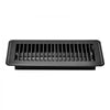 VEVOR 4 x 10 Inch Floor Registers, 12-Pack Vent Grilles, HAVC Heavy-Duty Walkable Iron Floor Vents, Easily Adjustable Rust-Proof Air Vents Deflector with Metal Damper, Ideal for Home & Office, Black