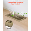 VEVOR 4 x 10 Inch Floor Registers, 6-Pack Vent Grilles, HVAC Heavy-Duty Walkable Iron Floor Vents, Easily Adjustable Rust-Proof Air Vents Deflector with Metal Damper, Ideal for Home & Office, Brown